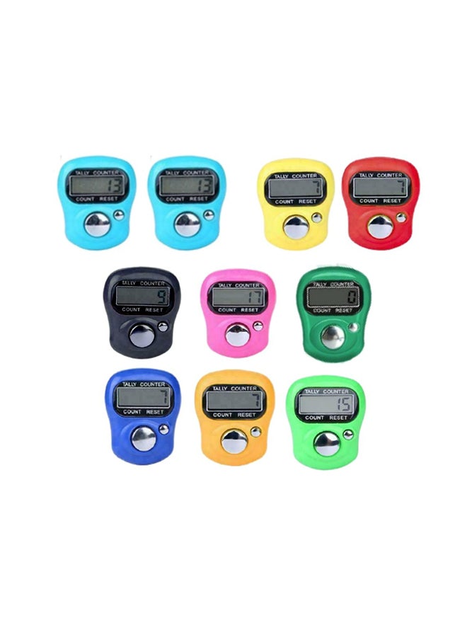 Generic 10-Piece Digital Tally Counter Multicolour  - Image 1