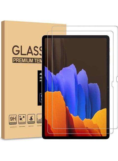 2-Pack Galaxy Tab S7+ Plus 12.4 Screen Protector,PULEN For Samsung Galaxy Tab S7 Plus Screen Protector transparent