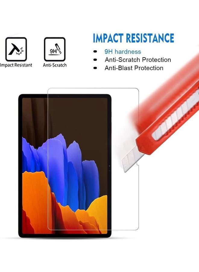 Generic - 2-Pack Galaxy Tab S7+ Plus 12.4 Screen Protector,PULEN For Samsung Galaxy Tab S7 Plus Screen Protector transparent - Image 1