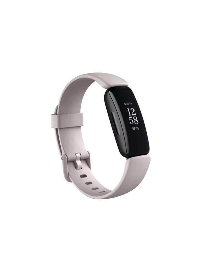 Fitbit Inspire 2, Health And Fitness Tracker With Free 1-Year Fitbit Premium Trial, 24/7 Heart Rate And Upto 10 Days Battery Lunar White/Black  - Image 1