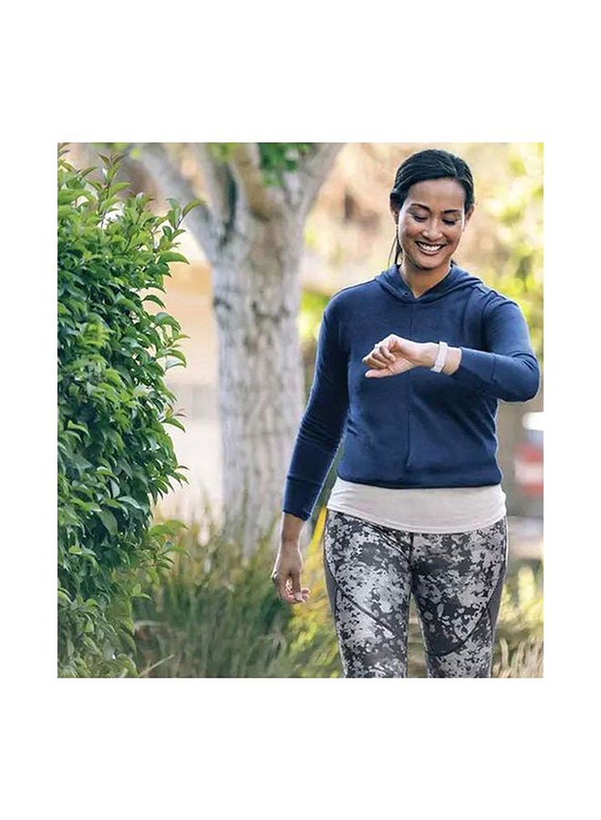 Fitbit - Inspire 2, Health And Fitness Tracker With Free 1-Year Fitbit Premium Trial, 24/7 Heart Rate And Upto 10 Days Battery Lunar White/Black - Image 1