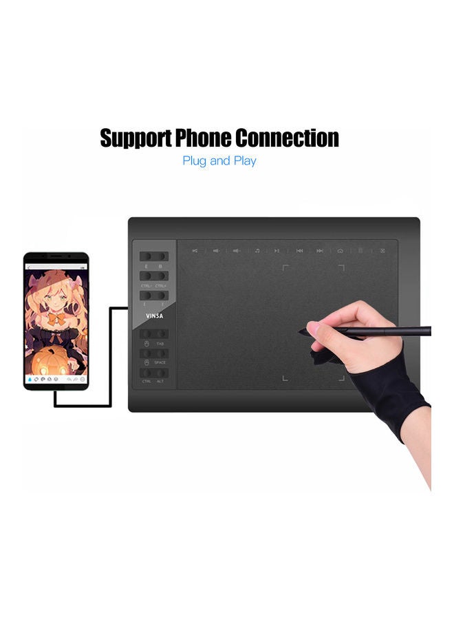 تابلت احترافي لتصميم الرسومات الرقمية لون أسود. - Image 4