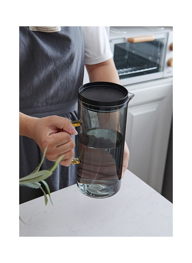 شور طقم غلاية زجاجية شفافة للاستخدام المنزلي مع وعاء واحد وأربعة أكواب أخضر 14.5x12x23سم - Image 4