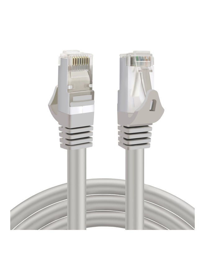 S-TEK Cat 7 High-Speed Gigabit Ethernet Patch Heavy Duty Internet Cable Grey  - Image 1