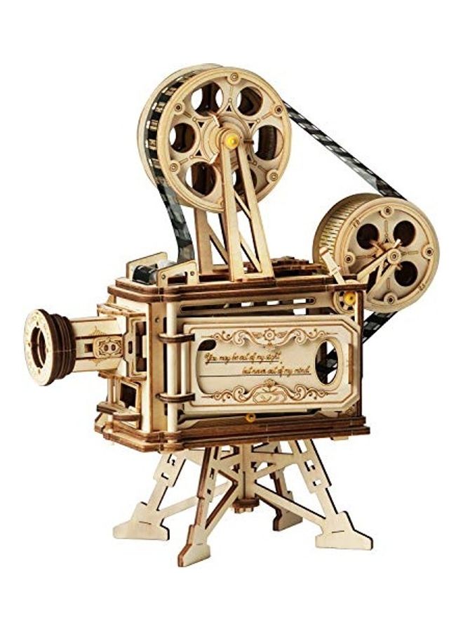 Robotime 3D Wooden Puzzle Music Box Rotating Starry Night 6inch  - Image 2