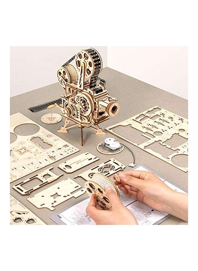Robotime 3D Wooden Puzzle Music Box Rotating Starry Night 6inch  - Image 4