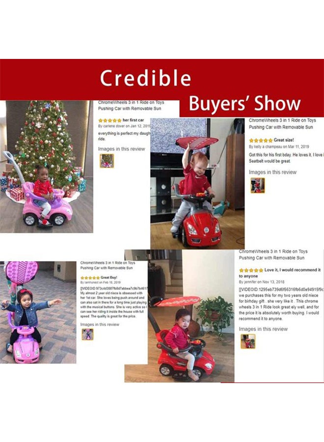 3-In-1 Activity Ride-On Mega Car Comfortable Attractive Premium Quality 62.5x29.5x34cm  - Image 2