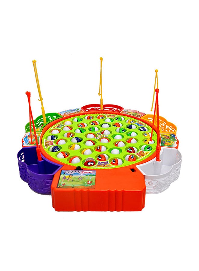 Generic - 45 Pieces Fishing Game Toy With Beautiful Music And Lightning Effect Toy cm - Image 1