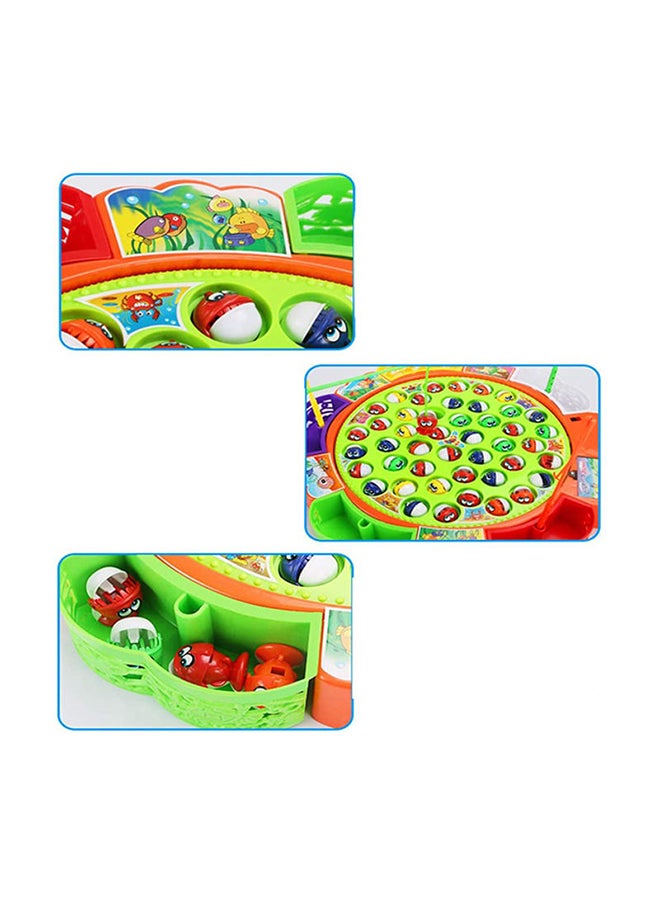Generic - 45 Pieces Fishing Game Toy With Beautiful Music And Lightning Effect Toy cm - Image 1