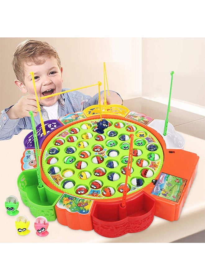 Generic - 45 Pieces Fishing Game Toy With Beautiful Music And Lightning Effect Toy cm - Image 1