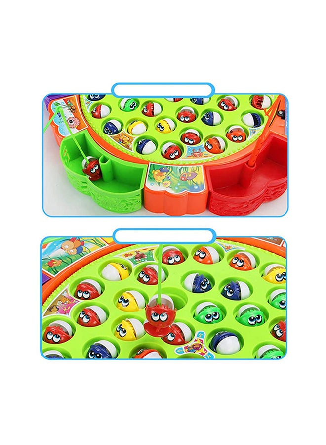 Generic - 45 Pieces Fishing Game Toy With Beautiful Music And Lightning Effect Toy cm - Image 1