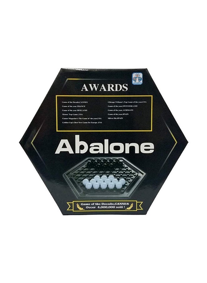 Abalone Highly Strategic Education Board Game Fun-Filled Activity With Black And White Marbles - Image 1