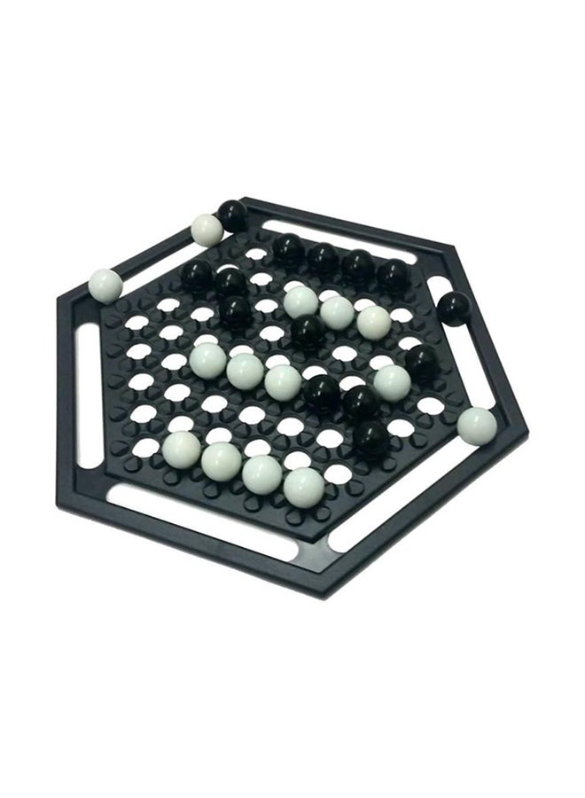 Abalone - Highly Strategic Board Game Fun-Filled Activity With Black And White Marbles - Image 1