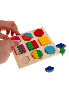 Generic 3 Patterns Baby Early Learning Wooden Geometry Shape Sorting Educational Puzzle Toy  - Image 3