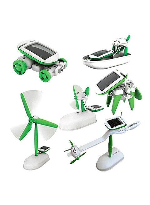 6 In 1 Science Model Early Educational Development Solar Energy Robot Toy Kit 18x6x25cm