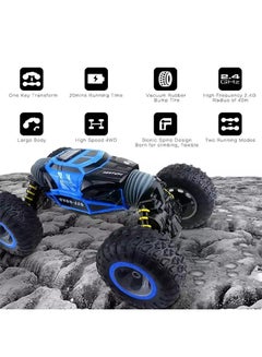 One Key Deformation Double Sided Stunt Rc Monster Rock Crawler Off-Road Truck Car Model Toy 32.5x17.5x9cm - v1636466247/N19365793A_5