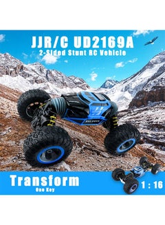 One Key Deformation Double Sided Stunt Rc Monster Rock Crawler Off-Road Truck Car Model Toy 32.5x17.5x9cm - v1636466249/N19365793A_6