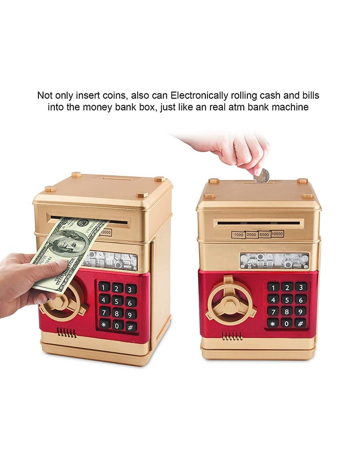 Generic Electronic Password Protected Atm Piggy Bank Durable Sturdy Unique Detailed Design 13x12.5x19.5cm  - Image 3