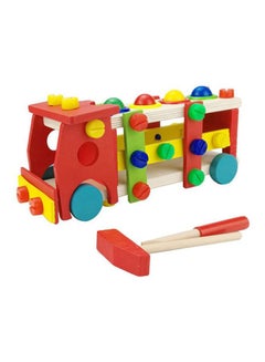 2 In 1 Diy Screw Car Vehicle Hammer Ball Reassembly Multi Function Building Block Play Set Toy For Kids 10x10x10cm