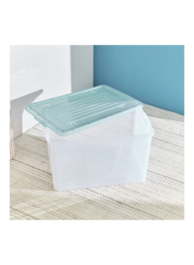 هوم بوكس صندوق تخزين شفّاف من جوانا - 75 لتر شفاف/ أزرق 60 x 30سم - Image 4
