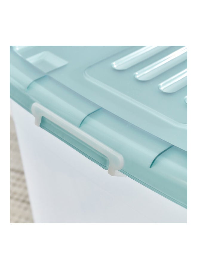 هوم بوكس صندوق تخزين شفّاف من وانا - 55 لتر شفاف/ أزرق 65 x 40سم - Image 5