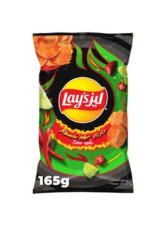 Flamin' Hot Lime Flavoured Potato Chips 165grams