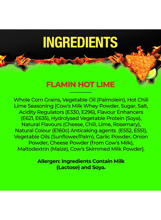 Doritos - Flamin' Hot Lime Flavoured Tortilla Chips 175grams - Image 1