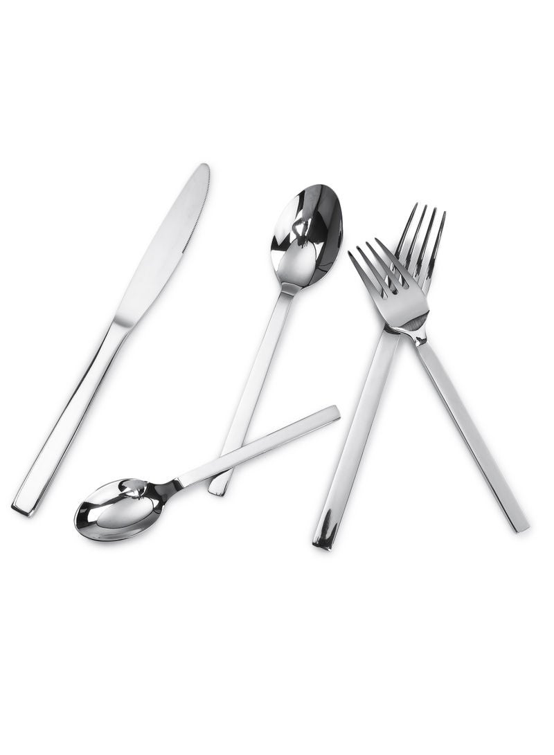 هوم تاون 20-Piece Graciella Flatware Cutlery Set Mirror Finish - Image 3