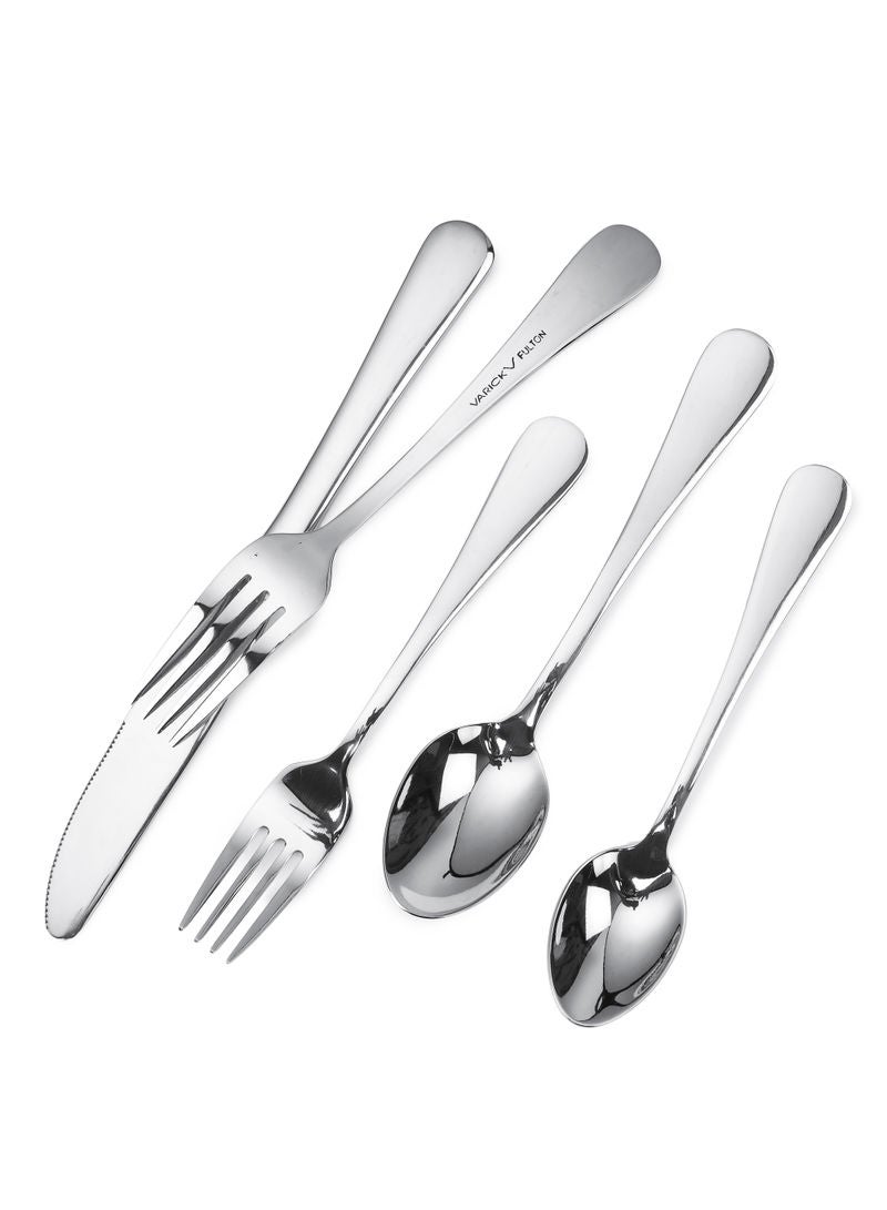 هوم تاون 5-Piece Fulton Flatware Cutlery Set Mirror Finish - Image 3