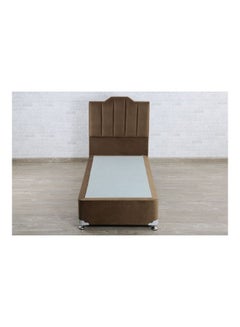 Camelback Divan Base Bed Brown 100x200cm