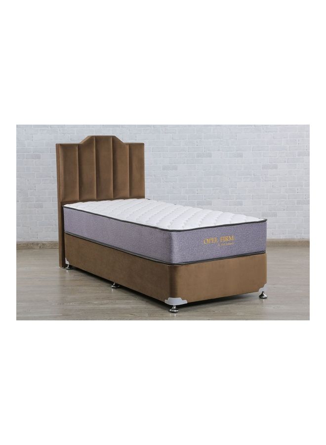 Pan Home - Camelback Divan Base Bed Brown 100x200cm - Image 1