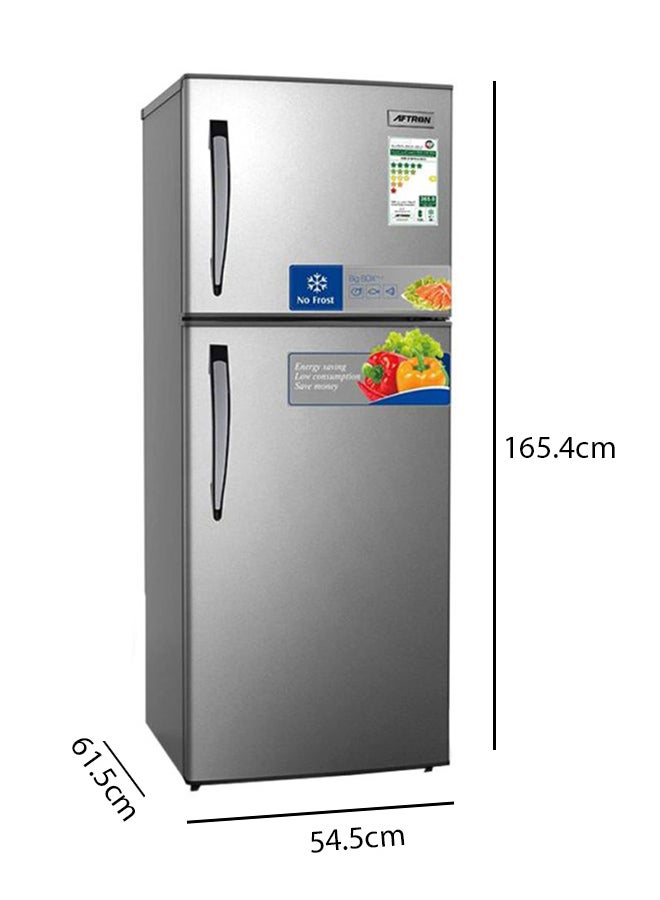 أفترون ثلاجة بمجمد علوي مانعة لتكون الثلج ببابين AFR320SSF فولاذ مقاوم للصدأ - Image 3