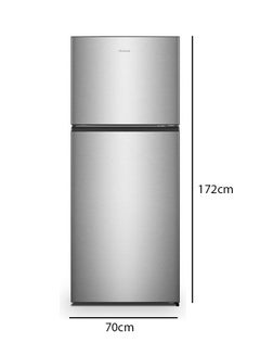 Hisense 488L Gross/ 375L Net Capacity Double Door Top Mount No Frost  Refrigerator With Recessed Handle,Led Interior Light 220 W RT488N4ASU Stainless Steel  - Image 4