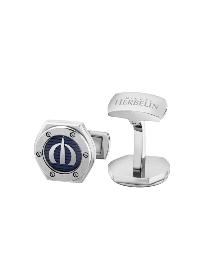 MICHEL HERBELIN Stainless Steel Cufflink