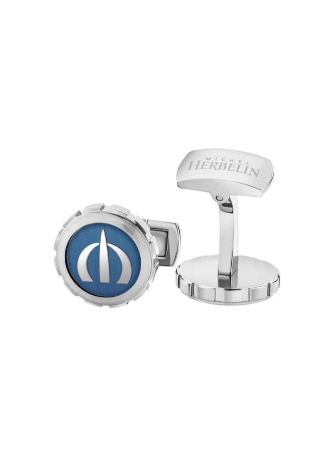 MICHEL HERBELIN Gun Plating Cufflink