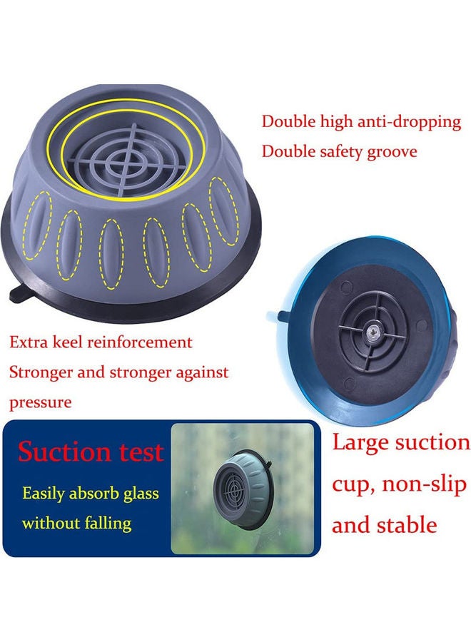 Toshionics - 4-Piece Anti-Vibration Foot Pads for Universal Washing Machines Grey - Image 1