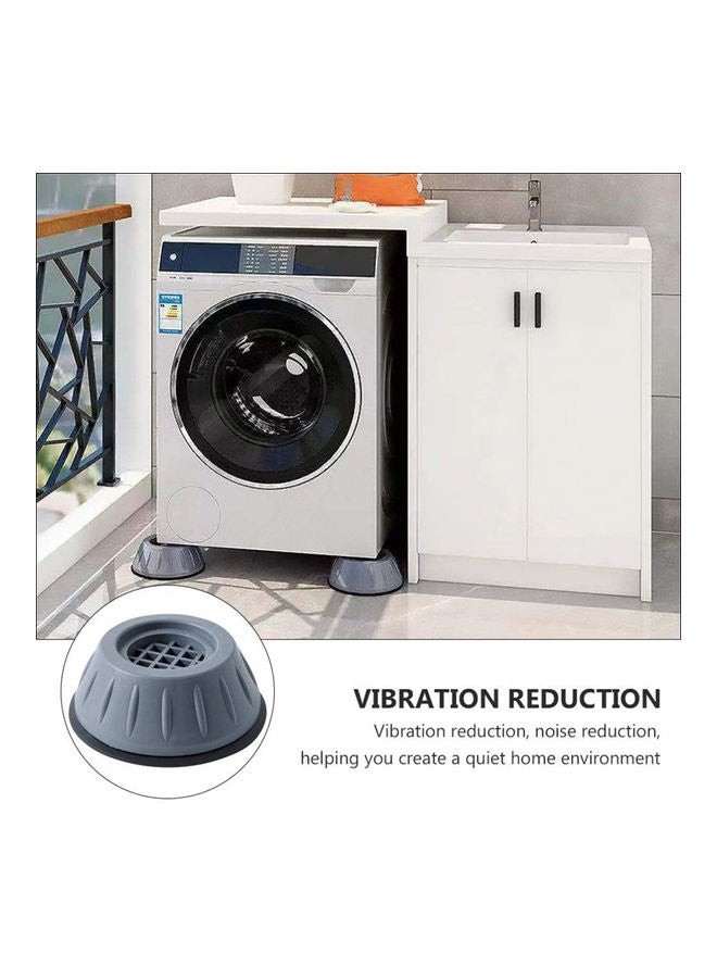 Toshionics - 4-Piece Anti-Vibration Foot Pads for Universal Washing Machines Grey - Image 1