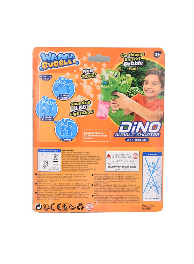 WANNA BUBBLES - Dino Bubble Shooter Assorted 50ml - Image 1