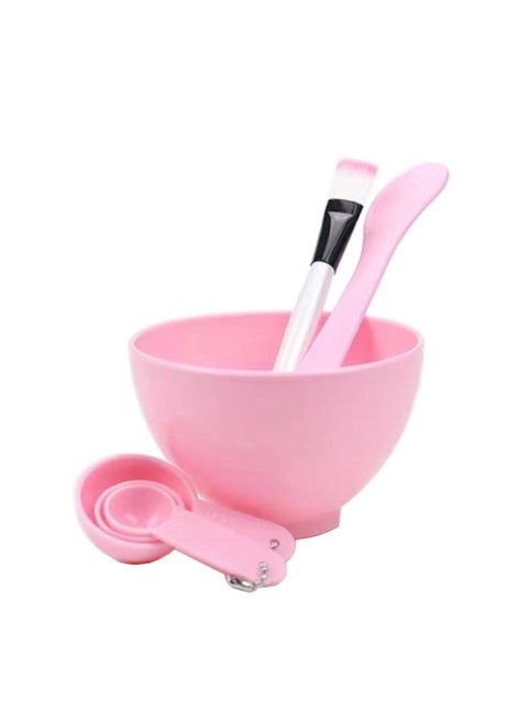 6 In 1 DIY Facial Mask Mixing Bowl Set Pink