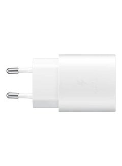 Samsung 25W Travel Adapter + C To C Cable White 