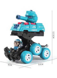 MissTiara 3 Piece Pull Back Deformation Cars Vehicles Set 12x8cm  - Image 2