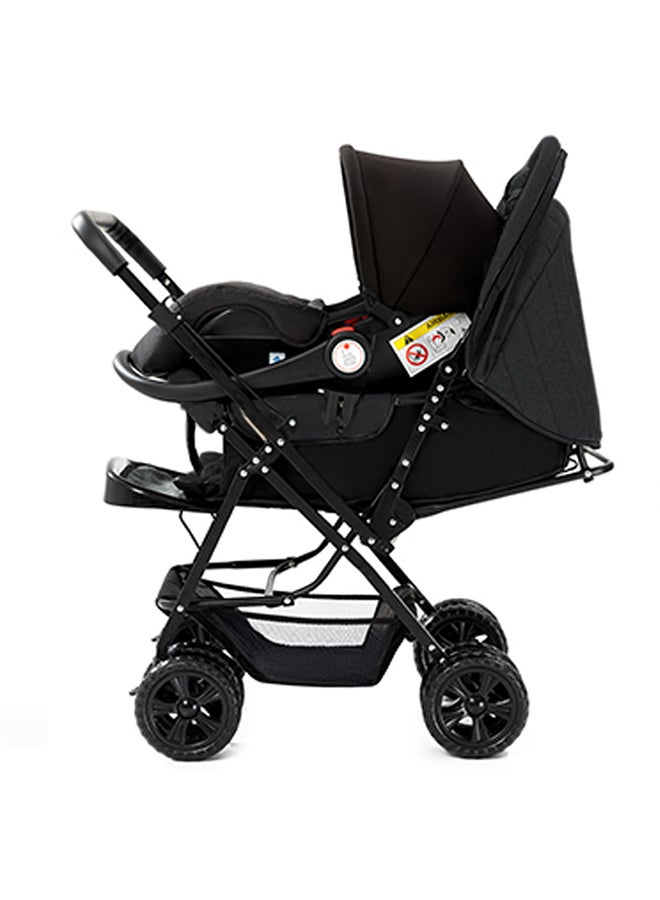 TEKNUM - Reversible Trip Stroller And Infant Car Seat Wide Canopy And Seat - Black - Image 1