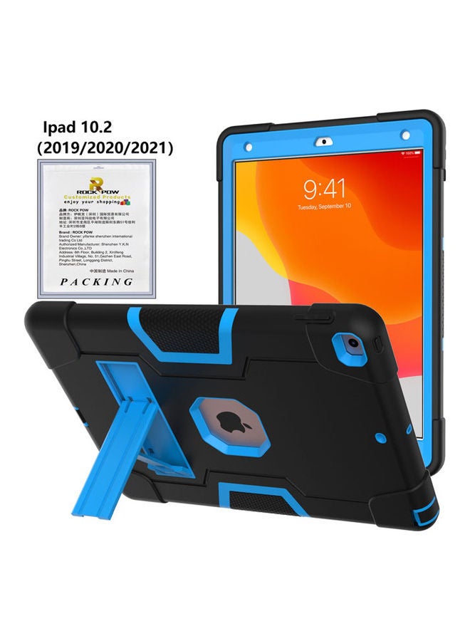 Rock Pow Protective Case Cover For Apple iPad 10.2 inch 2021/2020/2019(9th/8th/7th) Gen Black/Blue - Image 3