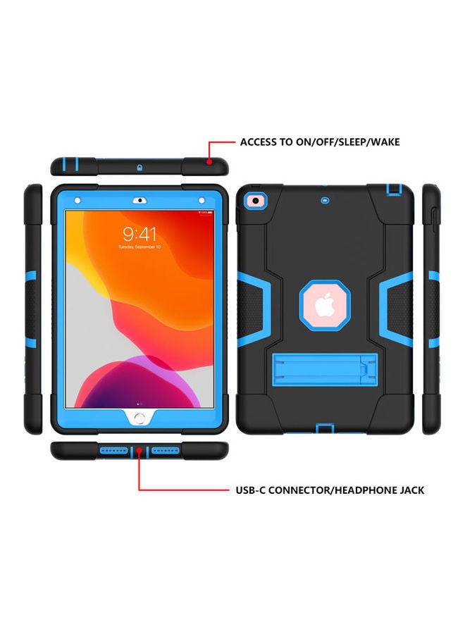 Rock Pow Protective Case Cover For Apple iPad 10.2 inch 2021/2020/2019(9th/8th/7th) Gen Black/Blue - Image 4