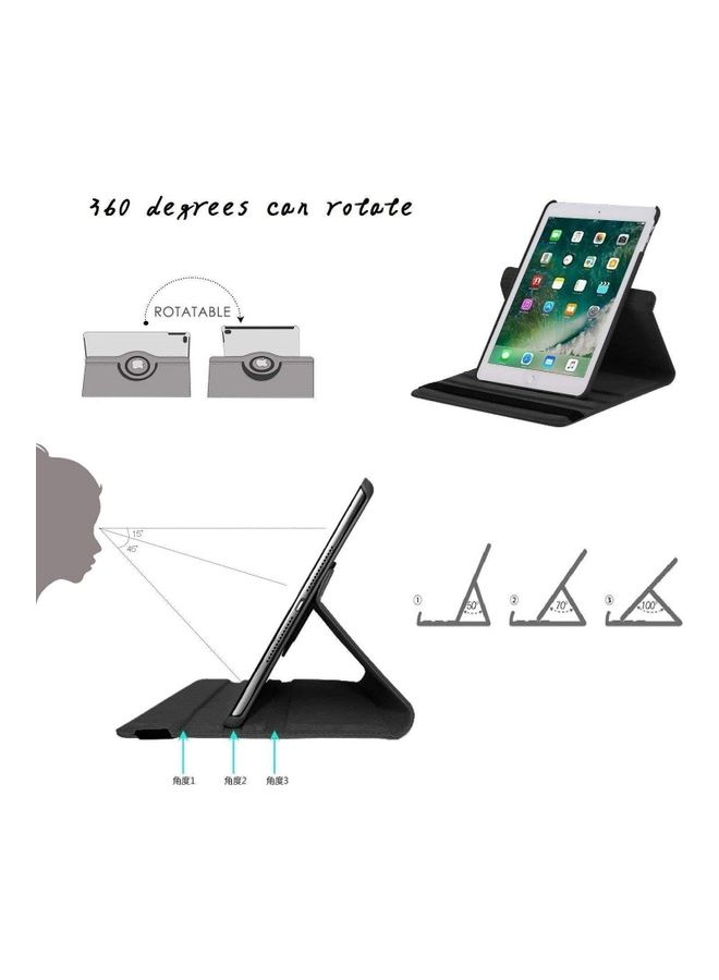 Rock Pow 360 Degree Rotating Smart Protective Stand Cover With Auto Sleep/Wake For Apple iPad 10.2 inch 2019 Tablet Brown  - Image 4