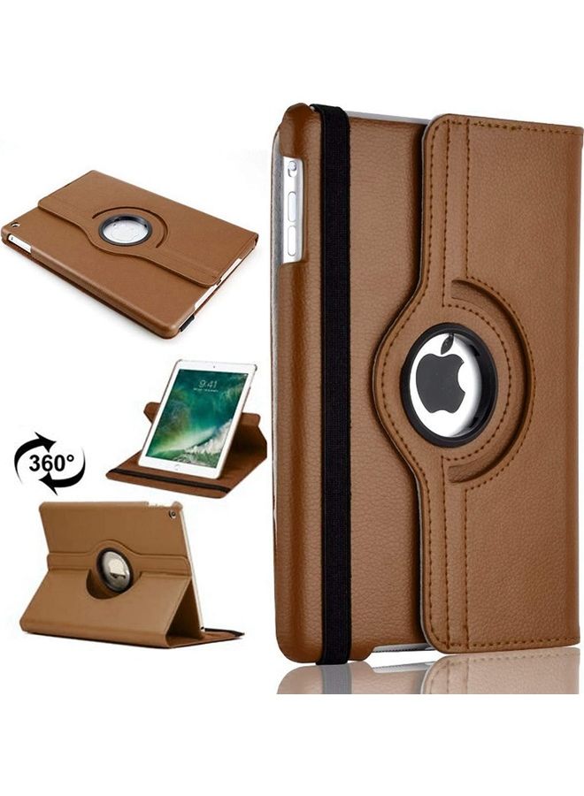 Rock Pow 360 Degree Rotating Smart Protective Stand Cover With Auto Sleep/Wake For Apple iPad 10.2 inch 2019 Tablet Brown  - Image 1