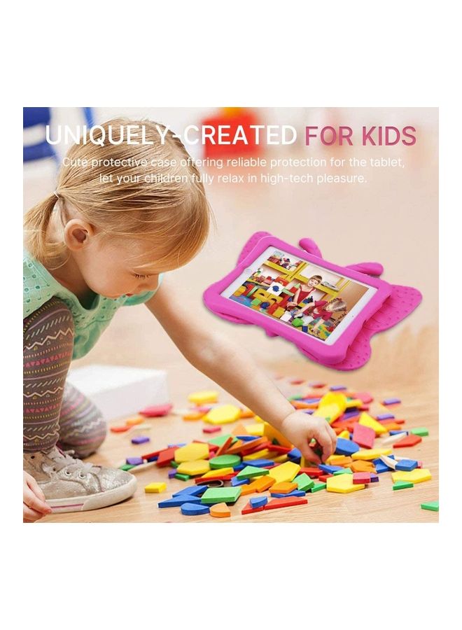 Rock Pow EVA Foam Wings Kid-Proof Rugged Bumper Case for iPad 7th 8th Gen 10.2 inch dark pink - Image 4