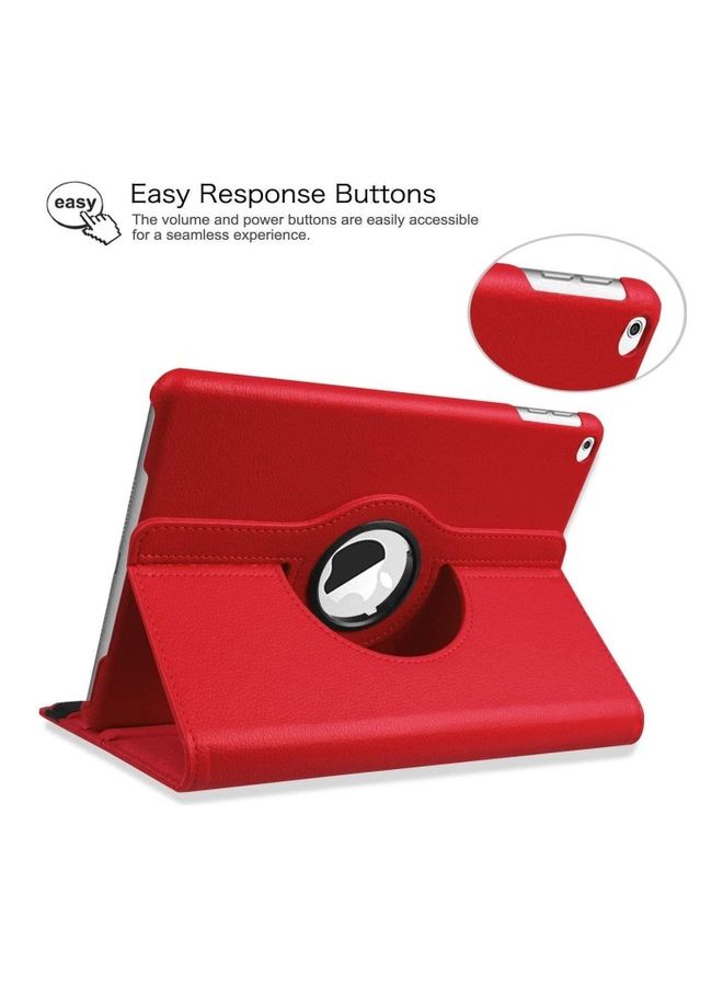 Rock Pow 360 Degree Rotating Smart Protective Stand Cover With Auto Sleep/Wake For Apple iPad 10.2 inch 2019 Tablet Red - Image 5
