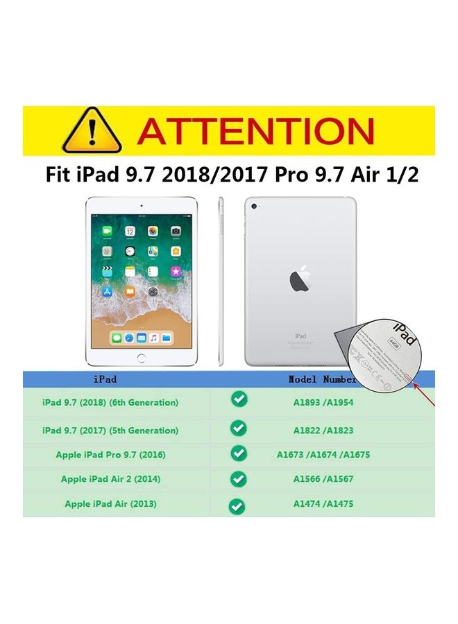 Rock Pow Shockproof EVA Foam Protective Tablet Stand Cover Holder For Apple iPad Air/iPad Air 2 2017/2018 red - Image 2