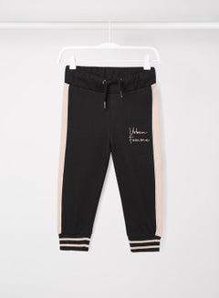 Kids Contrast Stripe Joggers Black